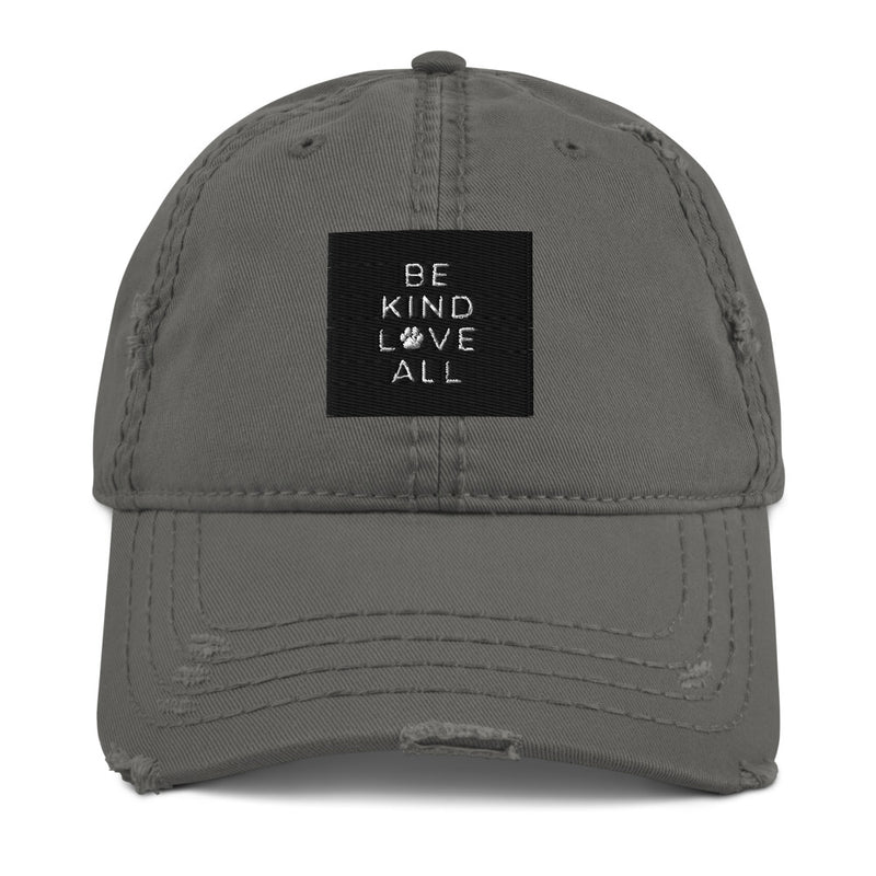Buy Online High Quality Uniquely Designed  Distressed Dad Hat - Be Kind Love All